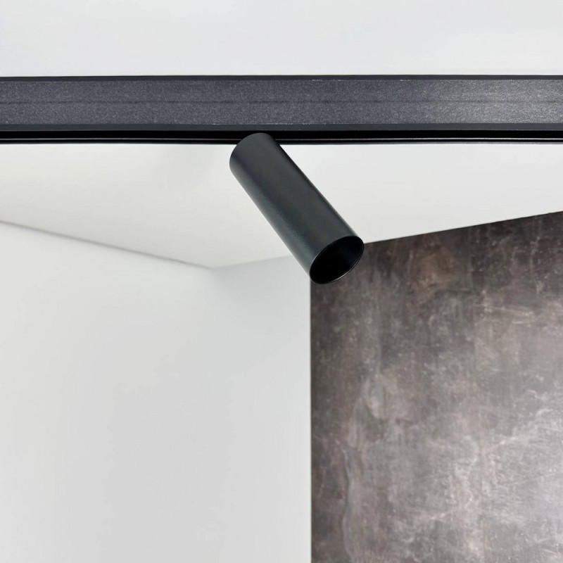 Магнітний трековий світильник RAYFOR MT Focus Nano чорний 15W 1275Lm 30-40-50К 48V WiFi ( 1121421 )