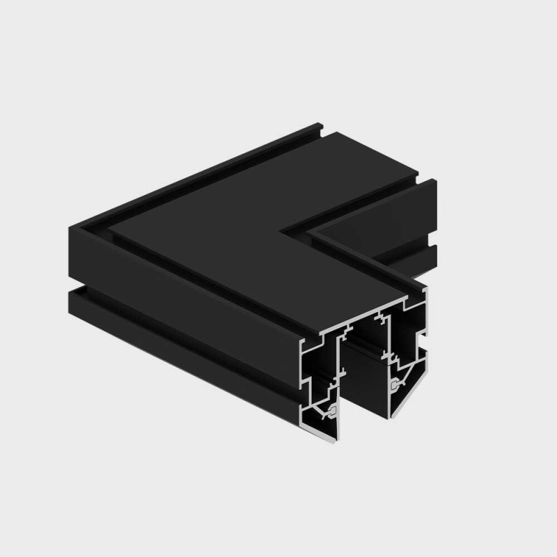 З'єднувач  RAYFOR MT-S Corner L чорний кутовий (горизонтальний) 1121016