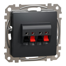 Аудиорозетка Черная Sedna Design Schneider Electric SDD114411