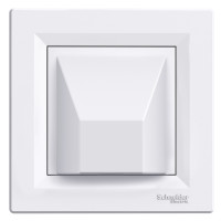 Кабельный вывод Asfora Schneider Electric белый с рамкой EPH5500121