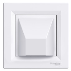 Кабельный вывод Asfora Schneider Electric белый с рамкой EPH5500121