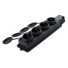 Колодка Violux каучук настінна 4-на з кришкою IP44 930730