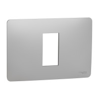 Рамка 1-модульная Unica Studio алюминий Schneider Electric NU210130