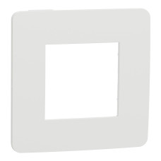 Рамка 1-постовая Unica Studio белая/белая Schneider Electric NU280218