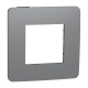 Рамка 1-постова Unica Studio димчасто-сіра/антрацит Schneider Electric NU280222