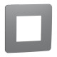 Рамка 1-постовая Unica Studio дымчато-серая/белая Schneider Electric NU280221
