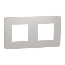 Рамка 2-постовая Unica Studio шампань/белая Schneider Electric NU280424
