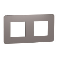 Рамка 2-постовая Unica Studio шоколад/антрацит Schneider Electric NU280417