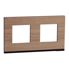 Рамка 2-постовая горизонтальная Unica Pure дуб/антрацит Schneider Electric NU600484