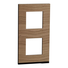 Рамка 2-постовая вертикальная Unica Pure дуб, Schneider Electric NU6004V84