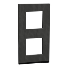 Рамка 2-постовая вертикальная Unica Pure камень, Schneider Electric NU6004V87