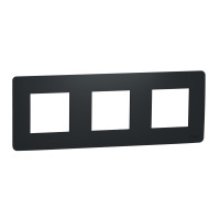 Рамка 3-местная Unica Studio антрацит Schneider Electric NU200654