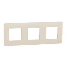 Рамка 3-местная Unica Studio бежевая Schneider Electric NU200644