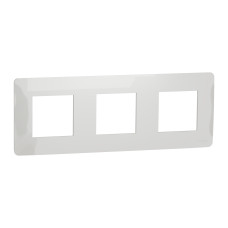 Рамка 3-местная Unica Studio белая Schneider Electric NU200618