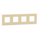 Рамка 4-постовая горизонтальная Unica Pure клен/белая Schneider Electric NU600883