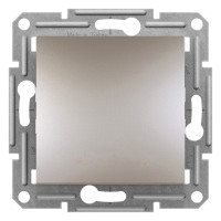 Выключатель двухполюсный одноклавишный Asfora Schneider Electric бронза EPH0200169