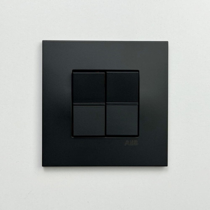 Кнопка Zenit черный мат 1-й мод. (2CLA210470N1501)