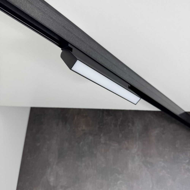 Магнитный трековый светильник RAYFOR MT Flex Line черный 12W 840Lm 30-40-50К 48V WiFi ( 1121416 )