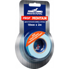 Двухсторонняя лента PROF МОНТАЖ MUSTANG 19мм*2м PM192