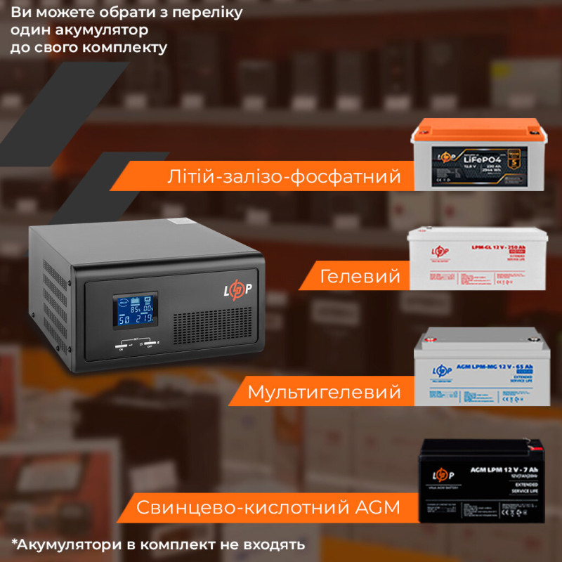 Источник бесперебойного питания с правильной синусоидой 12V LPE-B-PSW-1500VA+ (1000Вт) 1-40A