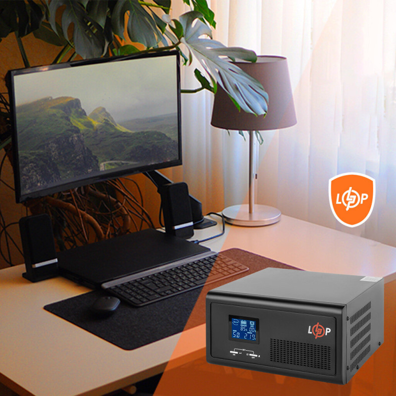 Источник бесперебойного питания с правильной синусоидой 12V LPE-B-PSW-1500VA+ (1000Вт) 1-40A