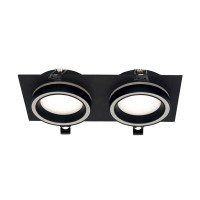 Светильник точечный Violux TORONTO-2L GX53 IP20 черный ( 132103 )