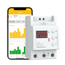 Терморегулятор для теплої підлоги ДІН 5...45*С 32А terneo bx (wi-fi) 4820120221514