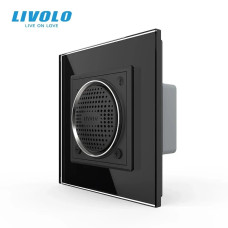 Стерео Bluetooth колонка LIVOLO чорна скло