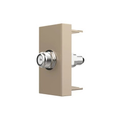 Спутниковая розетка SAT LIVOLO, золотая, модуль 0.5 поста, для ресивера/антенны (VL-FCSL-1AP)