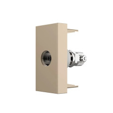 Телевизионная розетка LIVOLO, золотая, модуль 0.5 поста, TV гнездо для антенны/ресивера (VL-FCTV-1AP)