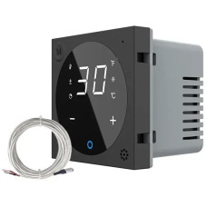 Терморегулятор (термостат) сенсорный программируемый для электрического теплого пола LIVOLO, черный, мо