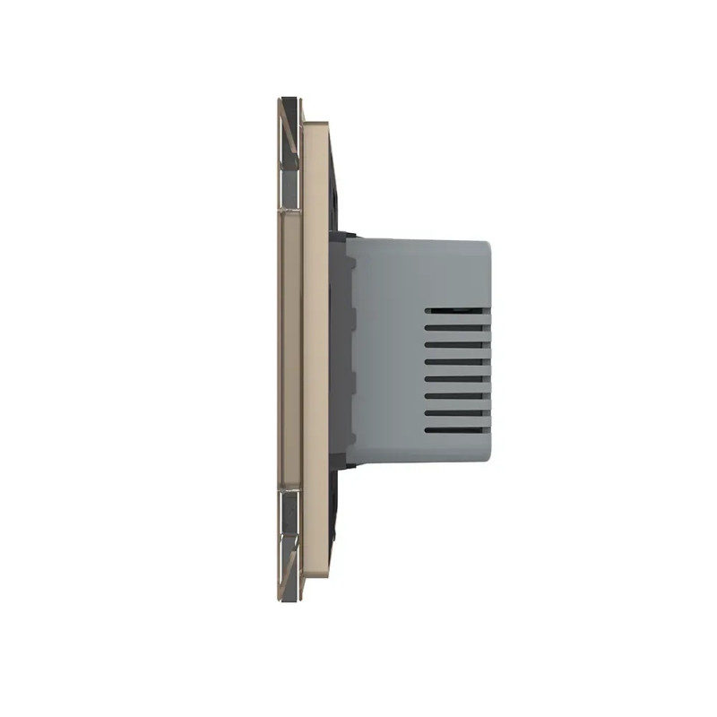 Терморегулятор (термостат) сенсорный программируемый для электрического теплого пола LIVOLO золотой, ма.