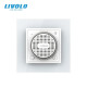 Стерео Bluetooth колонка LIVOLO біла матова скло