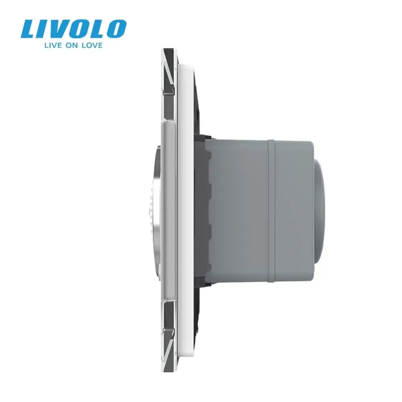 Стерео Bluetooth колонка LIVOLO біла матова скло