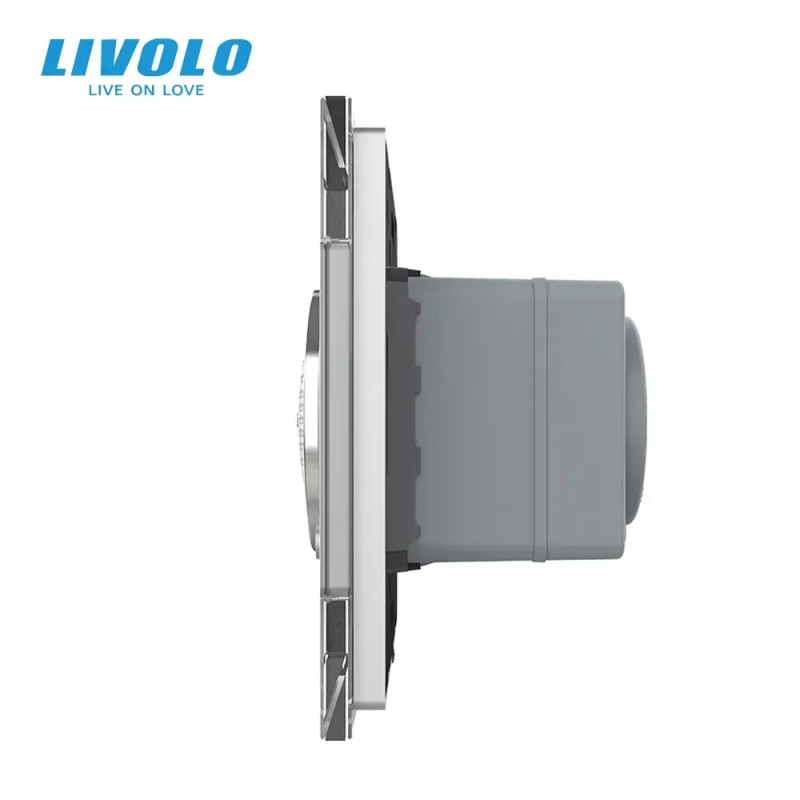 Стерео Bluetooth колонка LIVOLO серое стекло