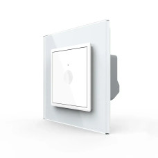 Сенсорный проходной/перекрестный выключатель Sense 1 сенсор Livolo белый (722000311)