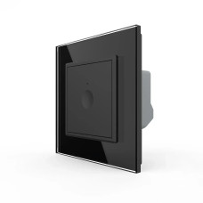 Сенсорный проходной/перекрестный выключатель Sense 1 сенсор Livolo черный (722000312)