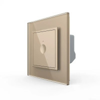 Сенсорный проходной/перекрестный выключатель Sense 1 сенсор Livolo золото (722000313)