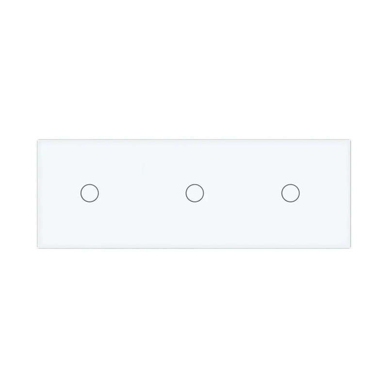 Сенсорний диммер 3 сенсора (1-1-1) Livolo білий скло (VL-C701D/C701D/C701D-11)