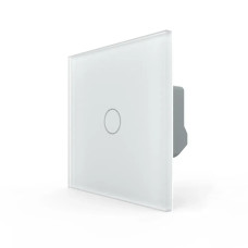 Сенсорний прохідний / перехресний вимикач LIVOLO, 5А 230В, білий матове скло