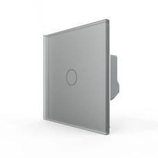 Сенсорный проходной/перекрестный выключатель LIVOLO, 5А 230В, серое матовое стекло