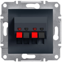 Аудиорозетка Asfora Schneider Electric антрацит EPH5700171
