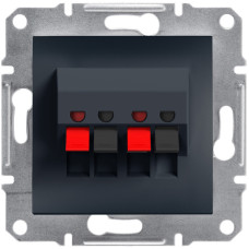 Аудиорозетка Asfora Schneider Electric антрацит EPH5700171