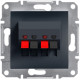 Аудиорозетка Asfora Schneider Electric антрацит EPH5700171