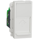 Розетка компьютерная RJ45 кат.5 STP (1 модуль) Unica New Schneider Electric белая NU341218