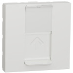 Розетка комп'ютерна RJ45 кат.5 STP (2 модулі) Unica New Schneider Electric біла NU341318