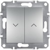 Вимикач для жалюзі Asfora Schneider Electric алюміній EPH1300161