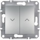 Вимикач для жалюзі Asfora Schneider Electric алюміній EPH1300161