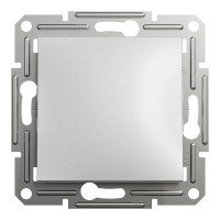 Выключатель кнопочный Asfora Schneider Electric алюминий EPH0700161