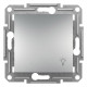 Выключатель кнопочный "Свет" Asfora Schneider Electric алюминий EPH0900161